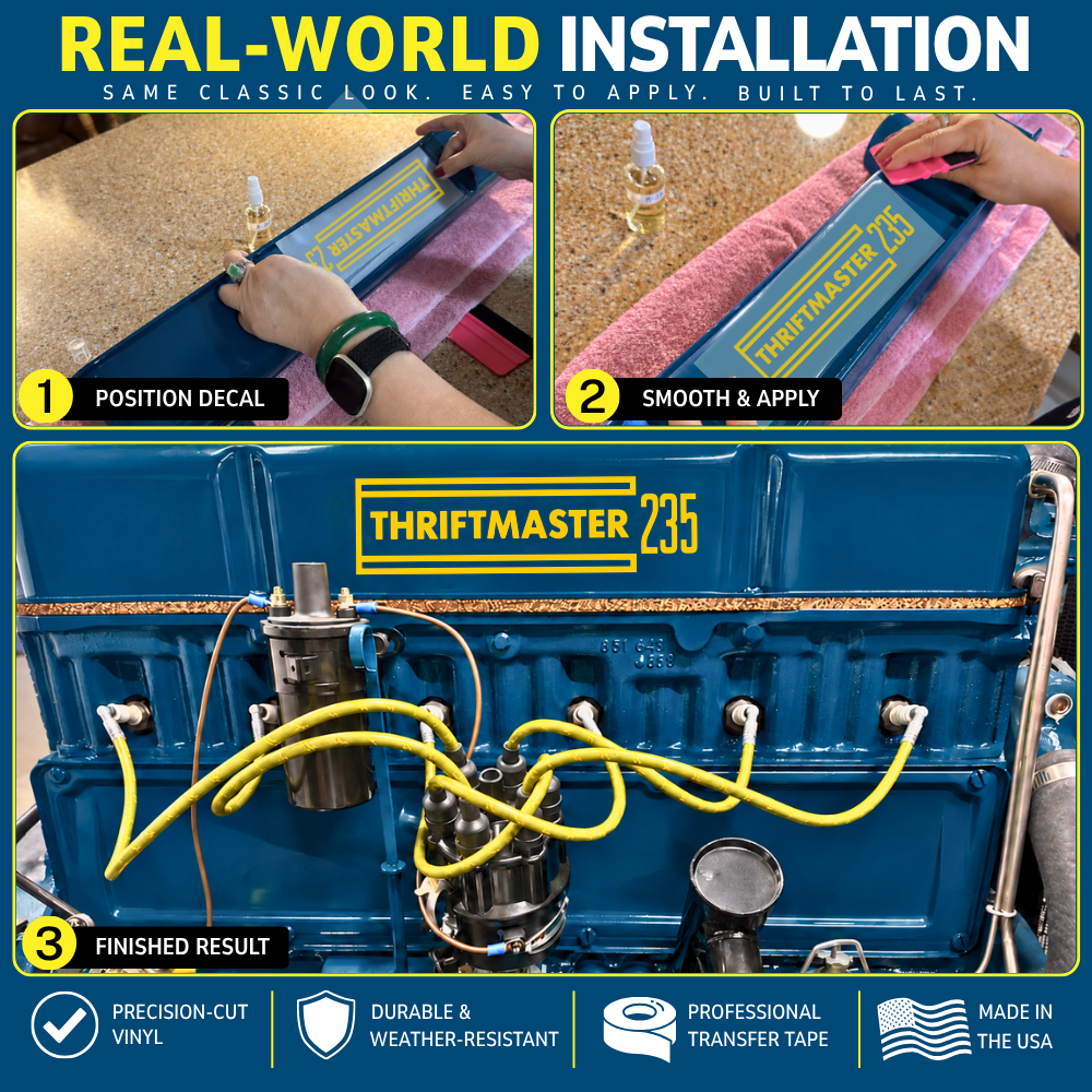 Valve Cover Engine Decal - Thriftmaster 235 - Image 3